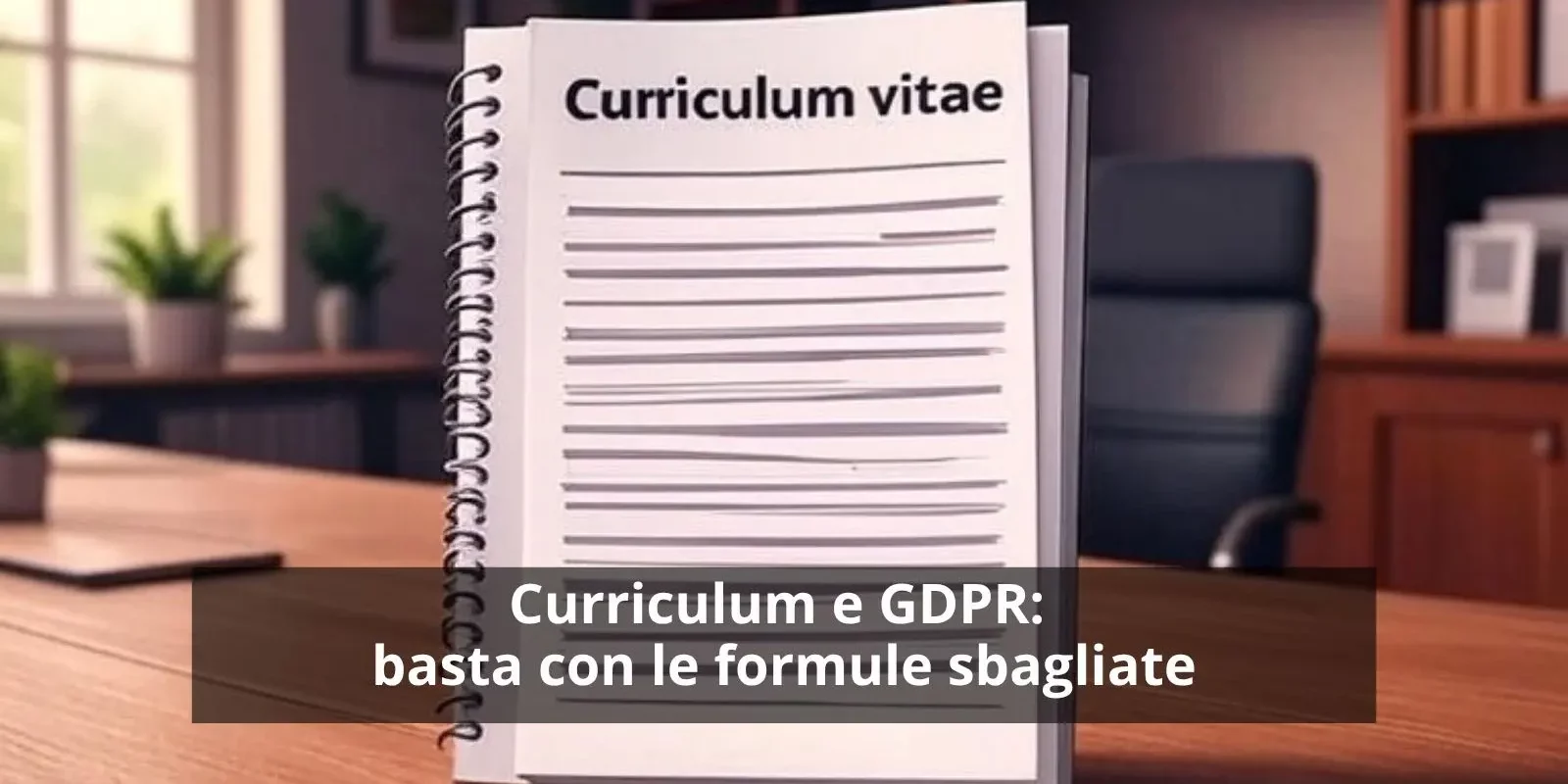 Curriculum e GDPR basta con le formule sbagliate