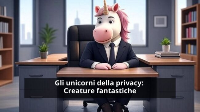 Gli unicorni della privacy Creature fantastiche