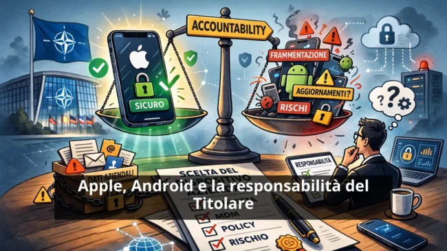 Apple Android e la responsabilità del Titolare